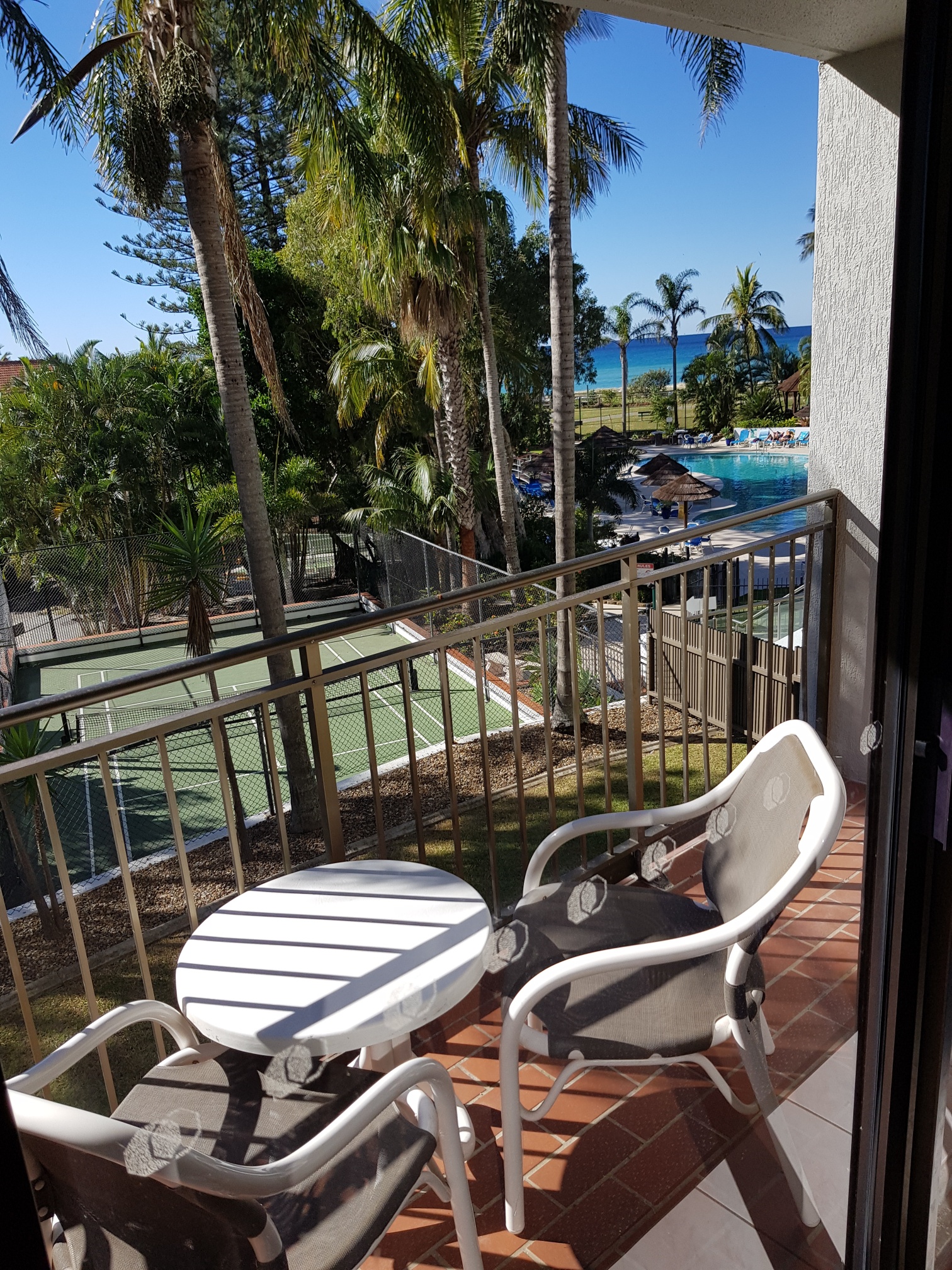 Royal Palm Resort Accommodation Balcony