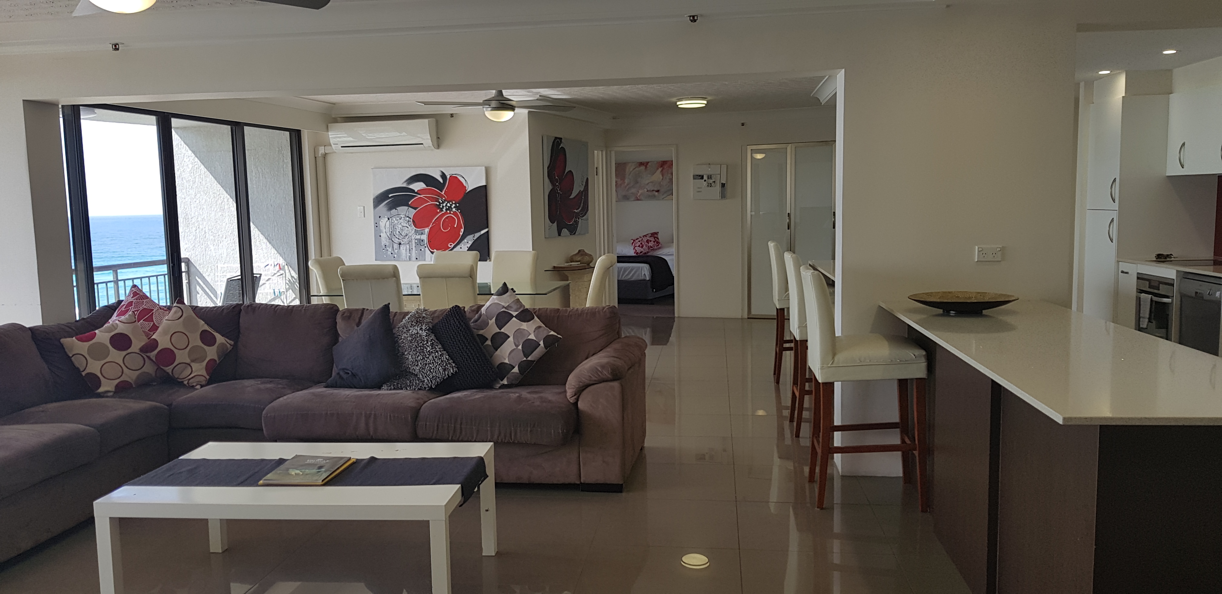Royal Palm Resort Accommodation Lounge Room Kitchen