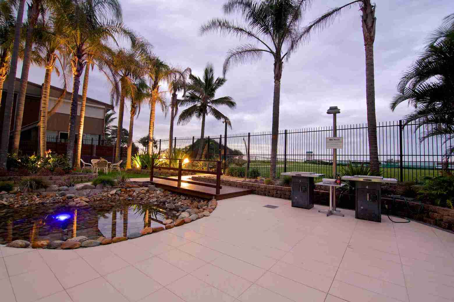 Royal Palm Resort Barbecue Area Sunset