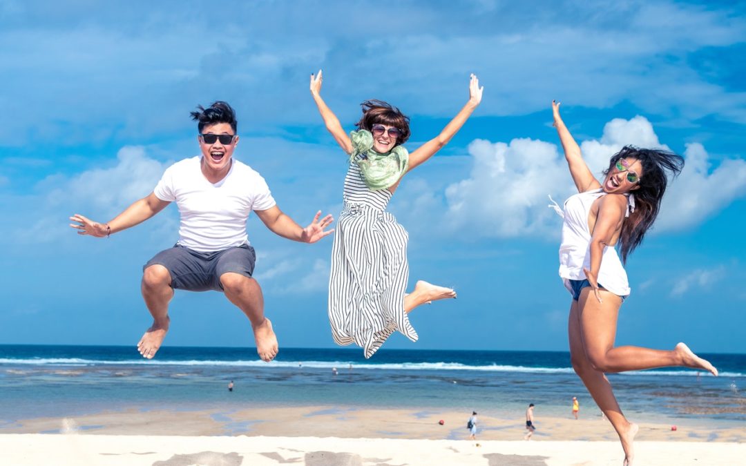 Beach Jumping Photo